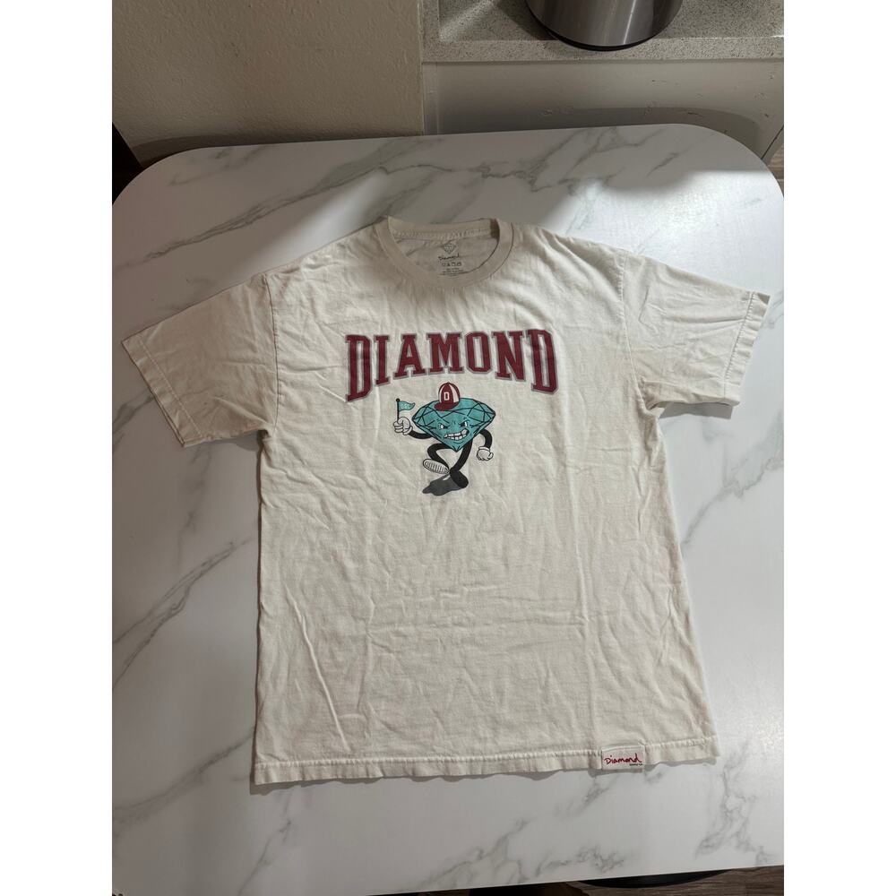 Diamond Supply Co. Swag Era T-Shirt Men's Large 100% Cotton White Made in USA